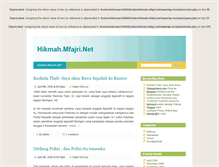 Tablet Screenshot of hikmah.mfajri.net